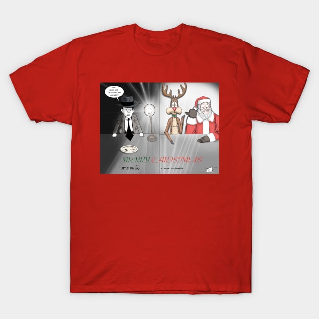 Little Ian Christmas Cookie Interrogation T-Shirt by Little Ian Merch